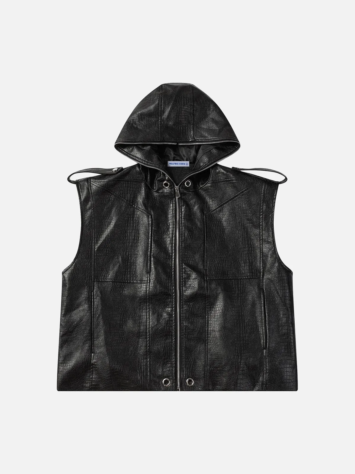 Aelfric Eden Hooded Faux Leather Vest sold by Aelfric Eden product image thumbnail 2