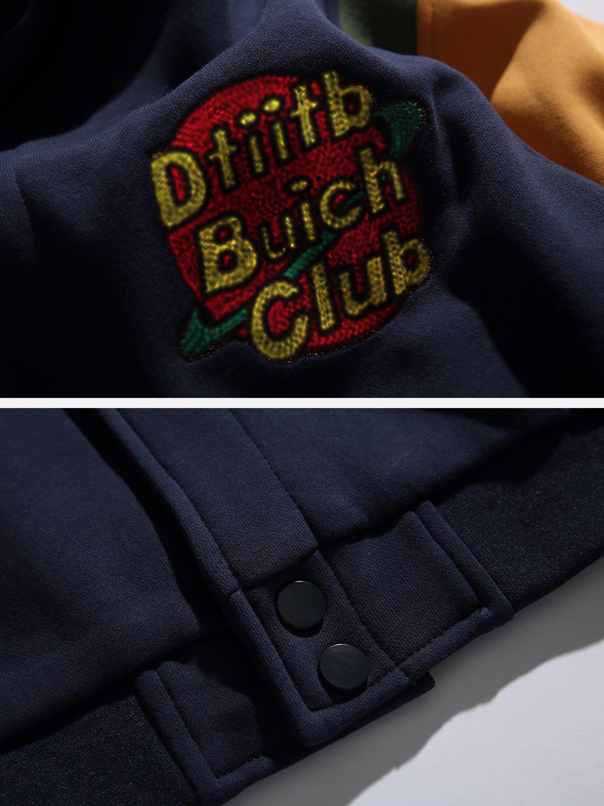 Aelfric Eden Vintage Colorblock Varsity Jacket sold by Aelfric Eden product image thumbnail 3