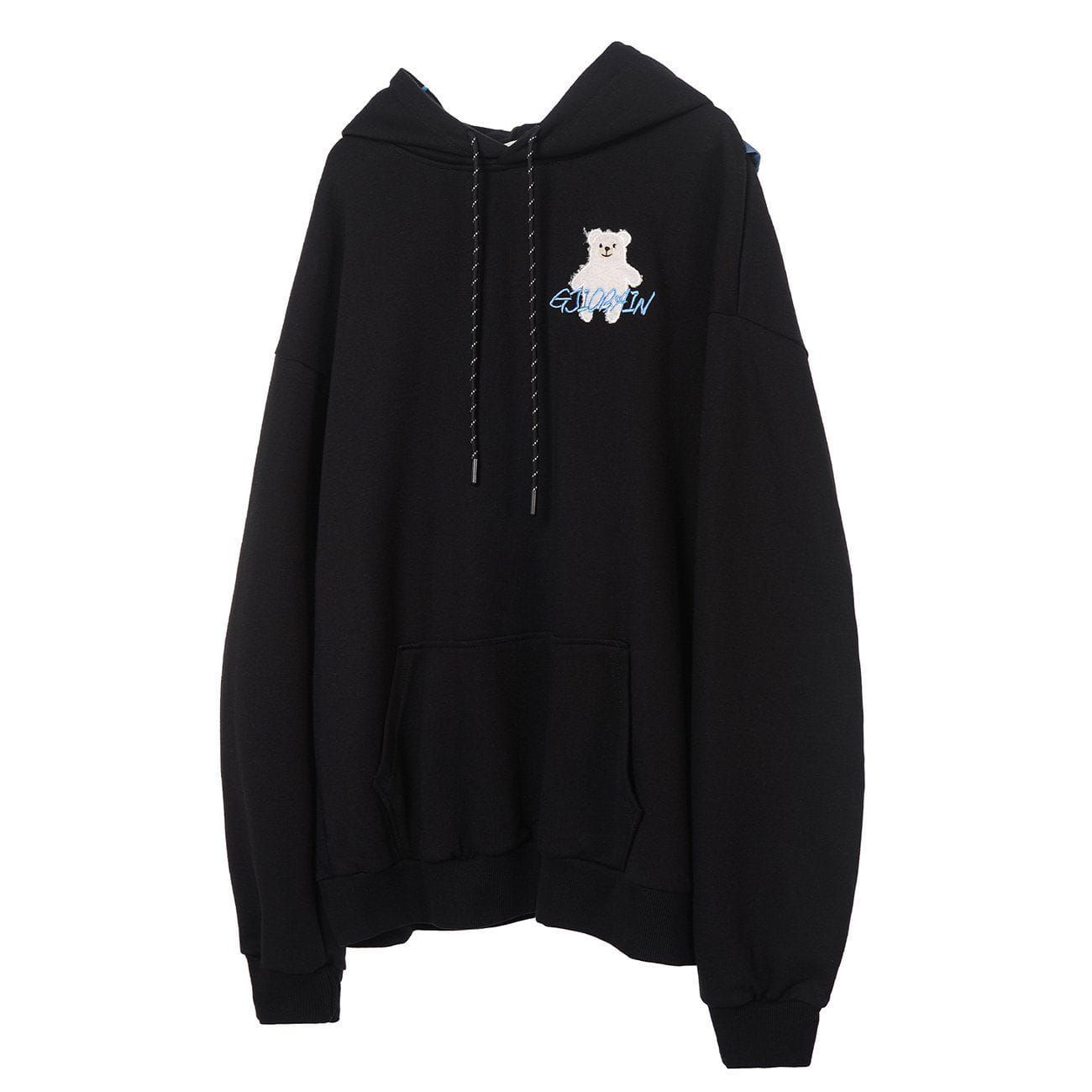 Aelfric Eden Bear Strap Patchwork Hoodies sold by Aelfric Eden product image thumbnail 2