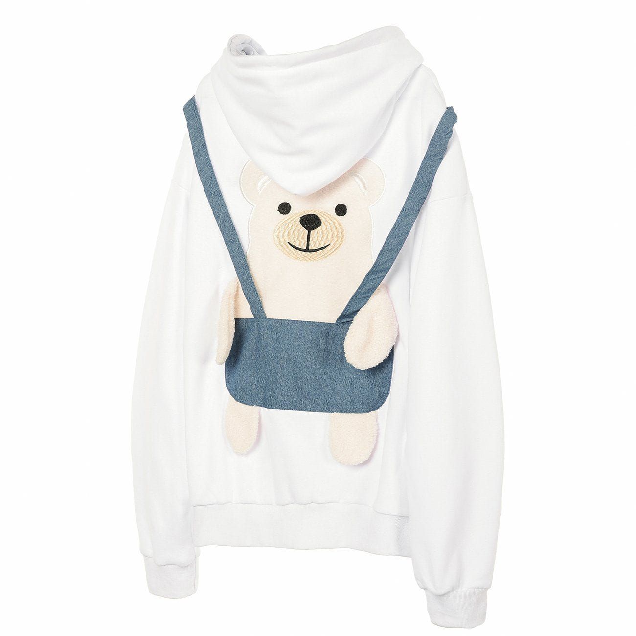 Aelfric Eden Bear Strap Patchwork Hoodies sold by Aelfric Eden product image thumbnail 3