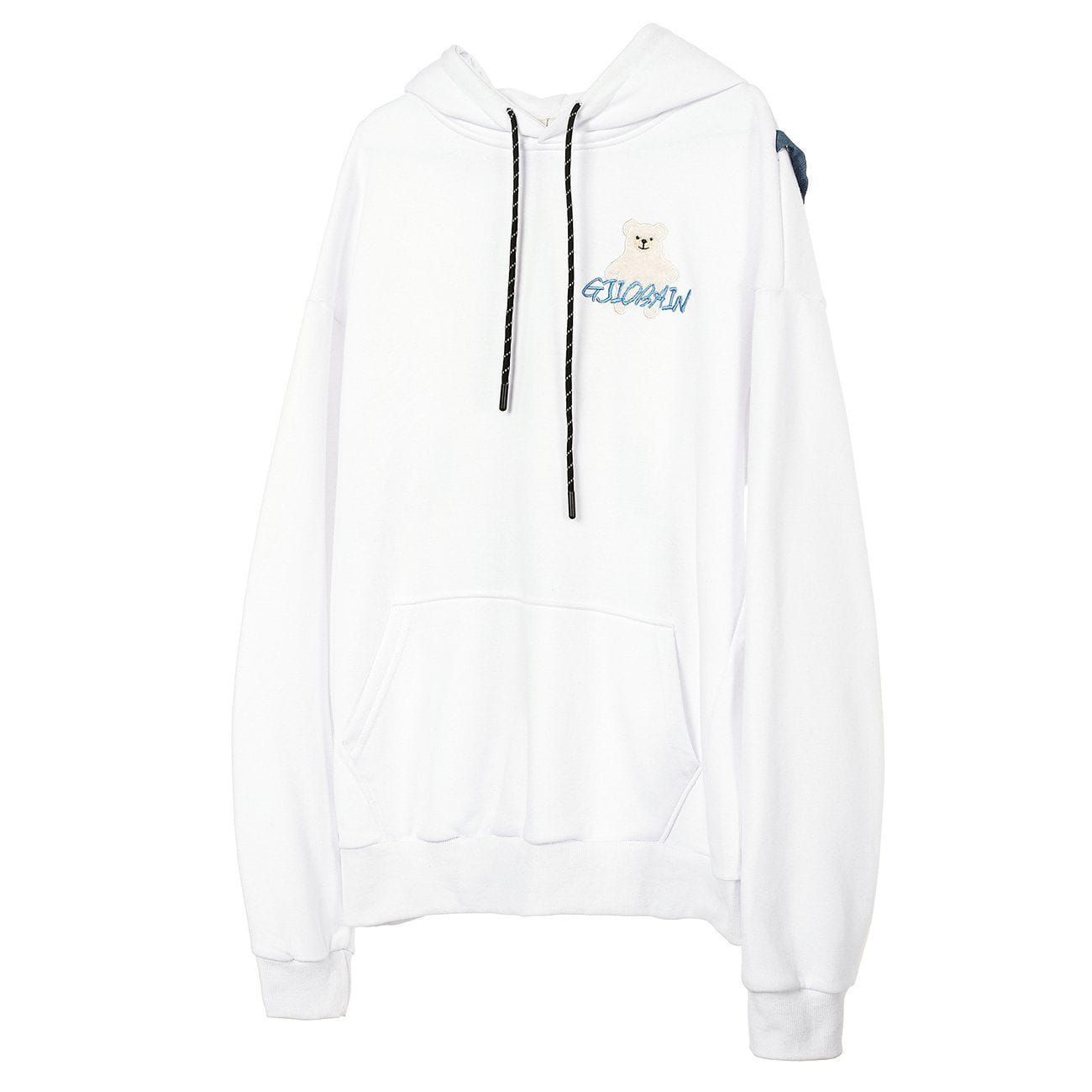 Aelfric Eden Bear Strap Patchwork Hoodies sold by Aelfric Eden product image thumbnail 4