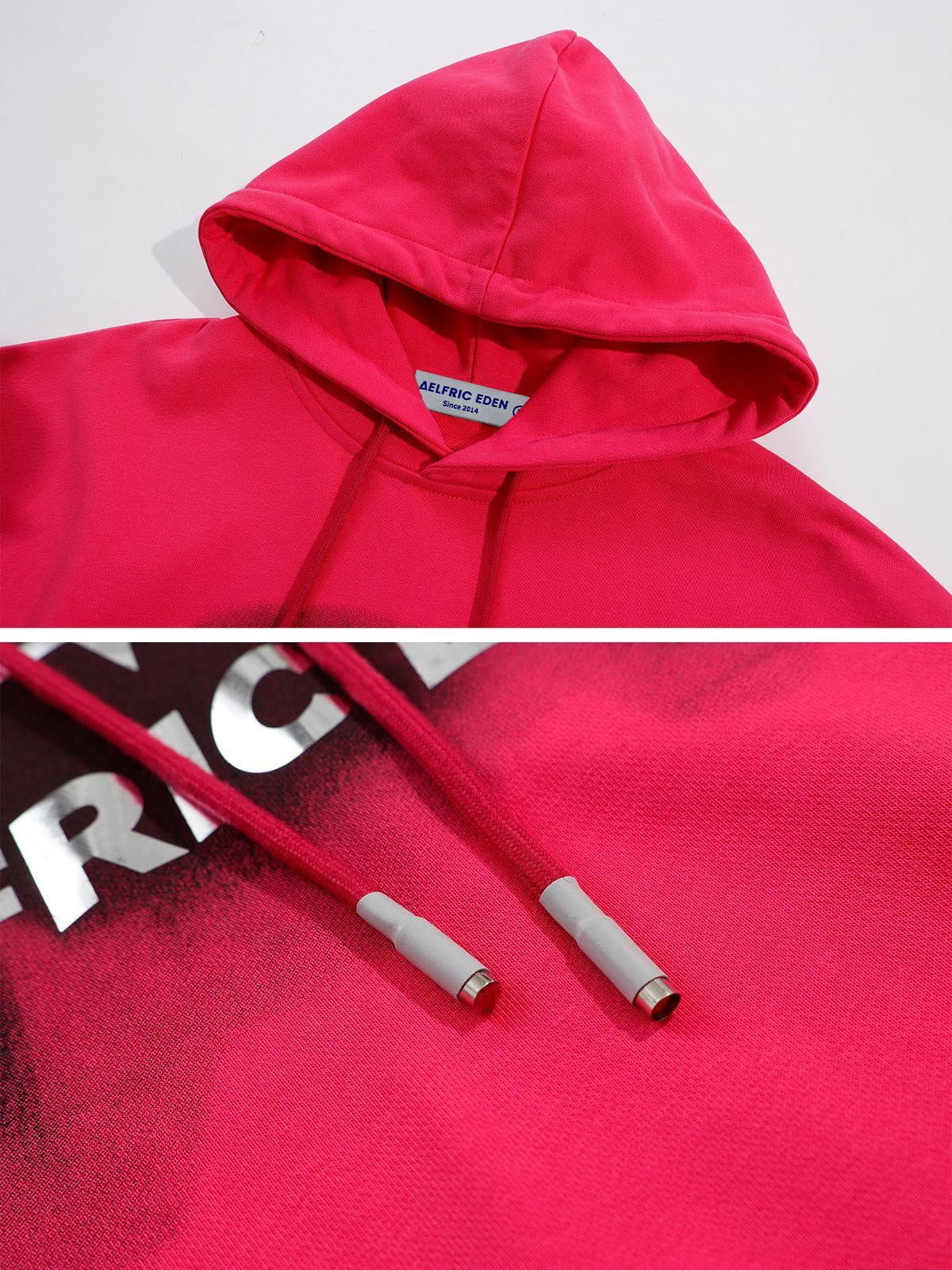 Pink Star Print Hoodie sold by Aelfric Eden product image thumbnail 4