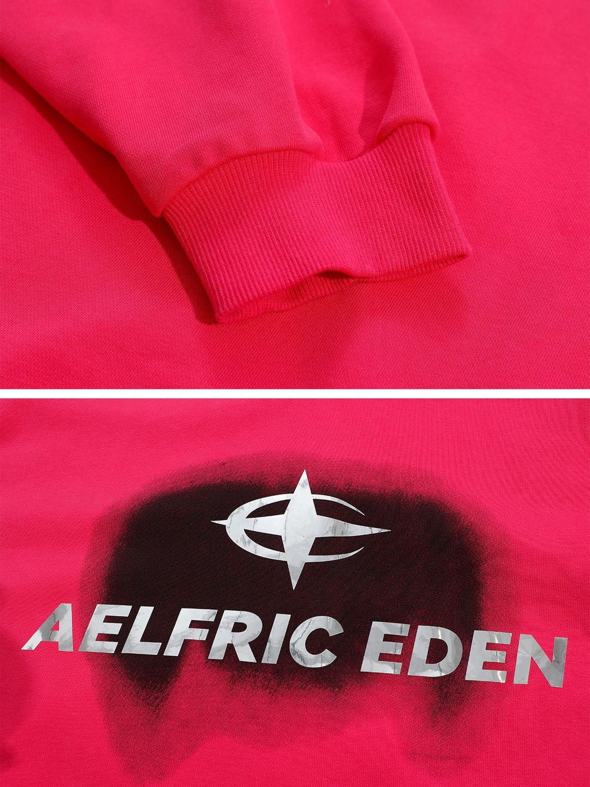 Pink Star Print Hoodie sold by Aelfric Eden product image thumbnail 5