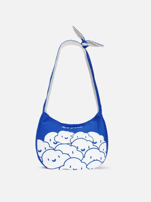Klein Blue Cartoon Pattern Canvas Bag sold by Aelfric Eden