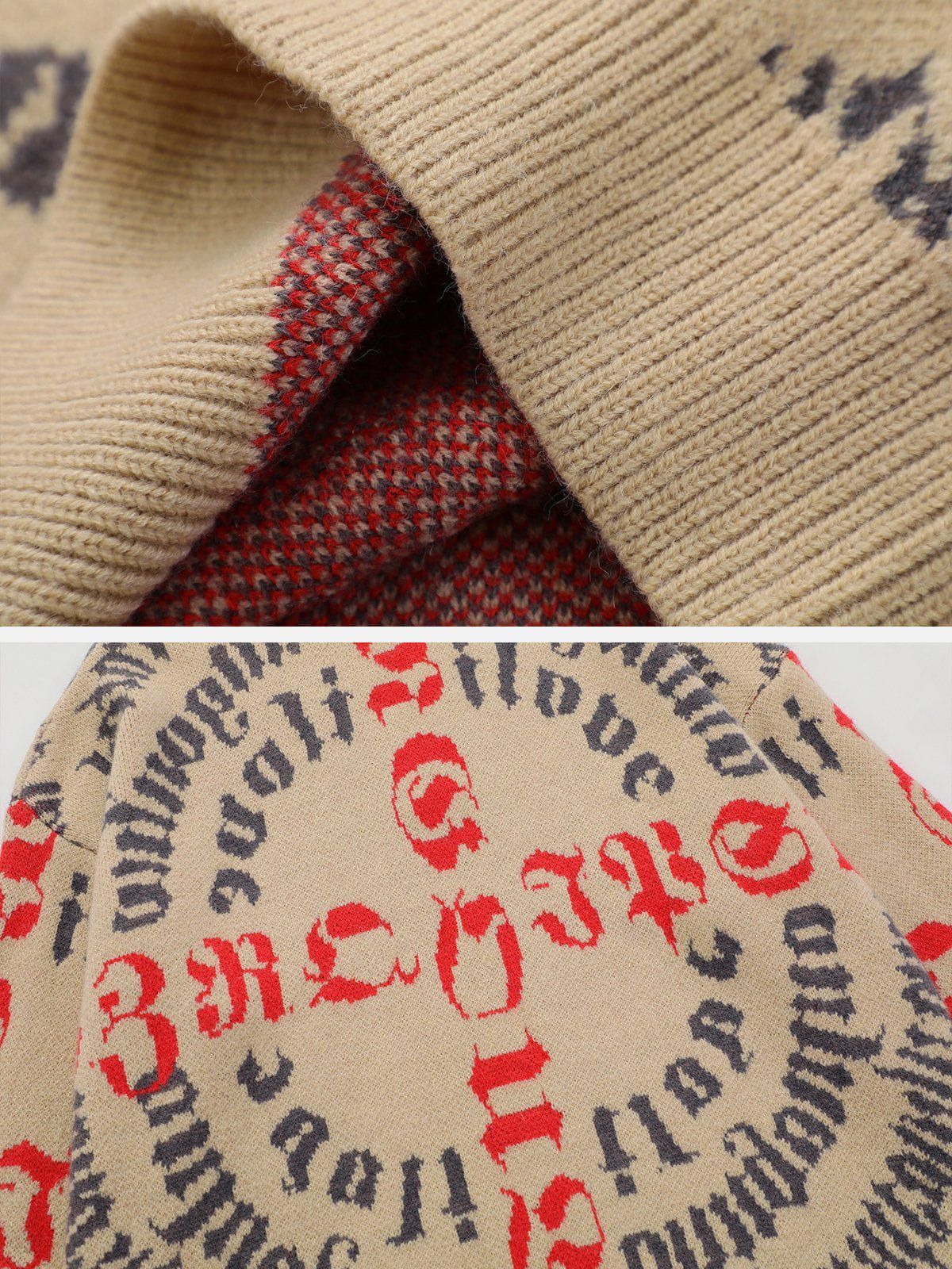 Aelfric Eden "Curses" Gothic Knit Sweater sold by Aelfric Eden product image thumbnail 4