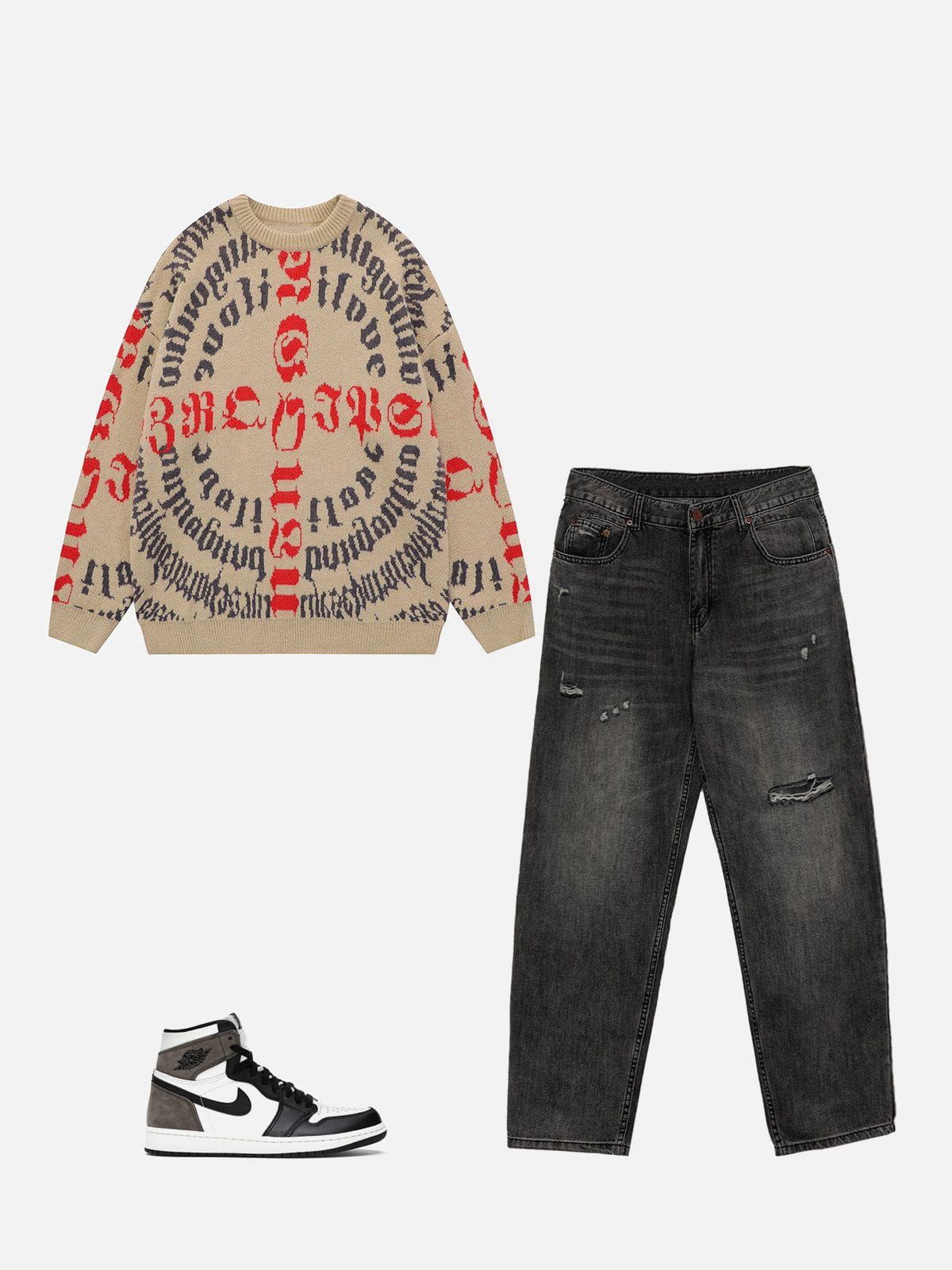 Aelfric Eden "Curses" Gothic Knit Sweater sold by Aelfric Eden product image thumbnail 2