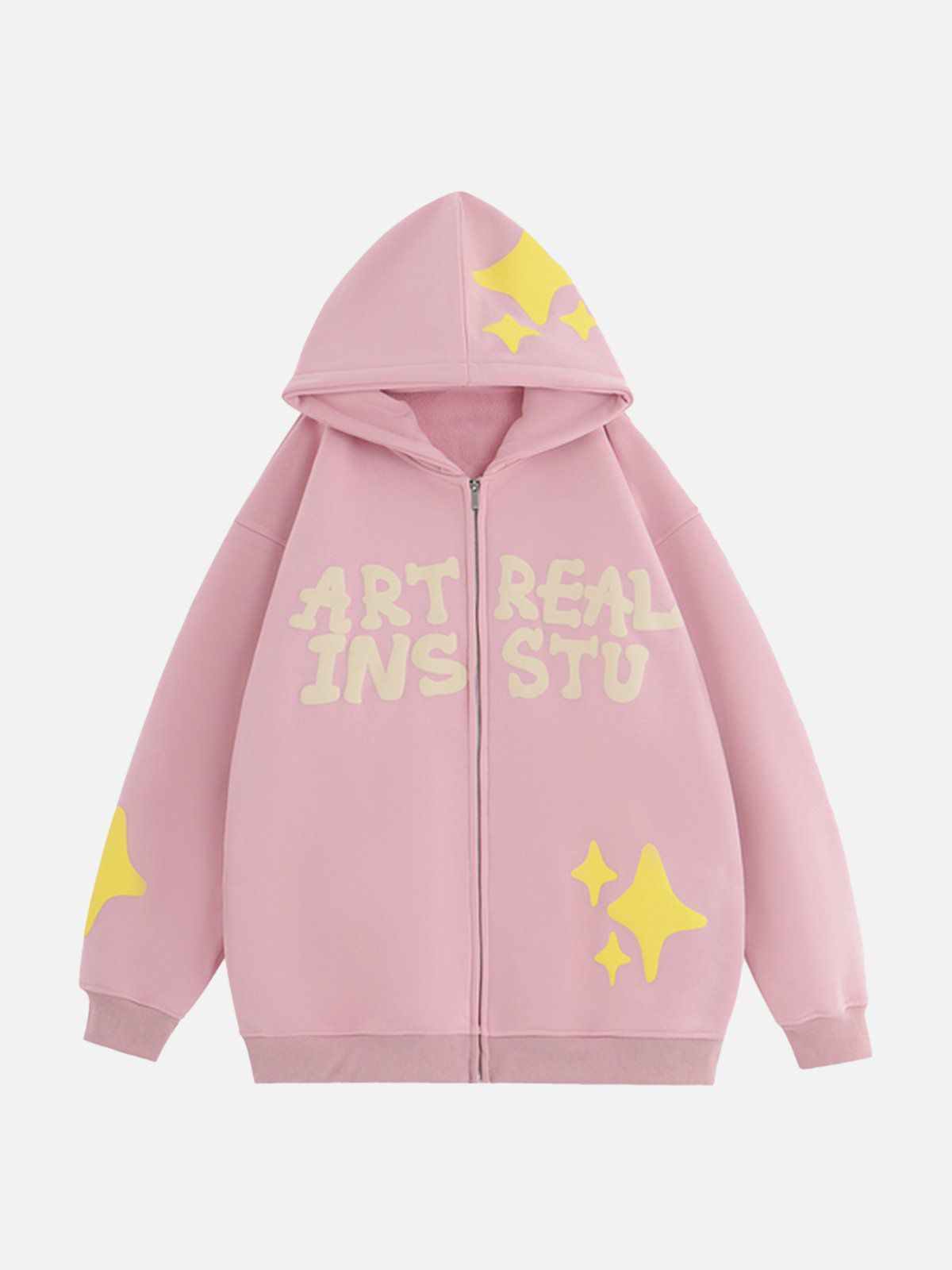Aelfric Eden Star Letter Foam Print ZIP UP Hoodie sold by Aelfric Eden