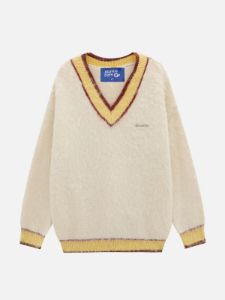 Aelfric Eden V-neck Color Blocking Sweater | Parallel