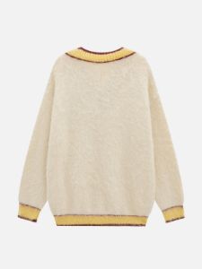 Aelfric Eden V-neck Color Blocking Sweater | Parallel