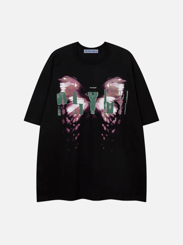 Aelfric Eden Overlapped Butterfly Tee sold by Aelfric Eden