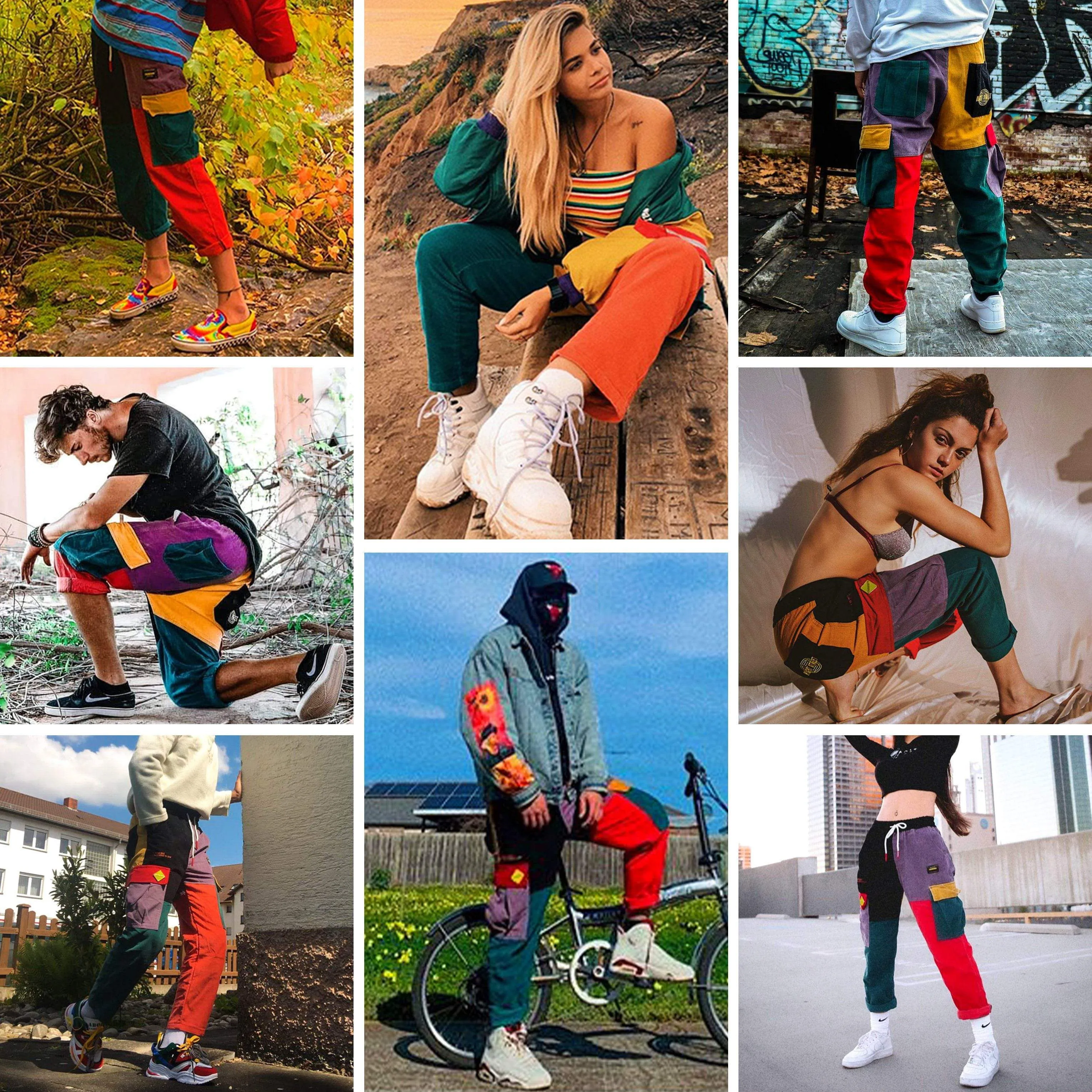 Aelfric Eden "Back to 90's" Patchwork Color Block Corduroy Pants sold by Aelfric Eden product image thumbnail 3