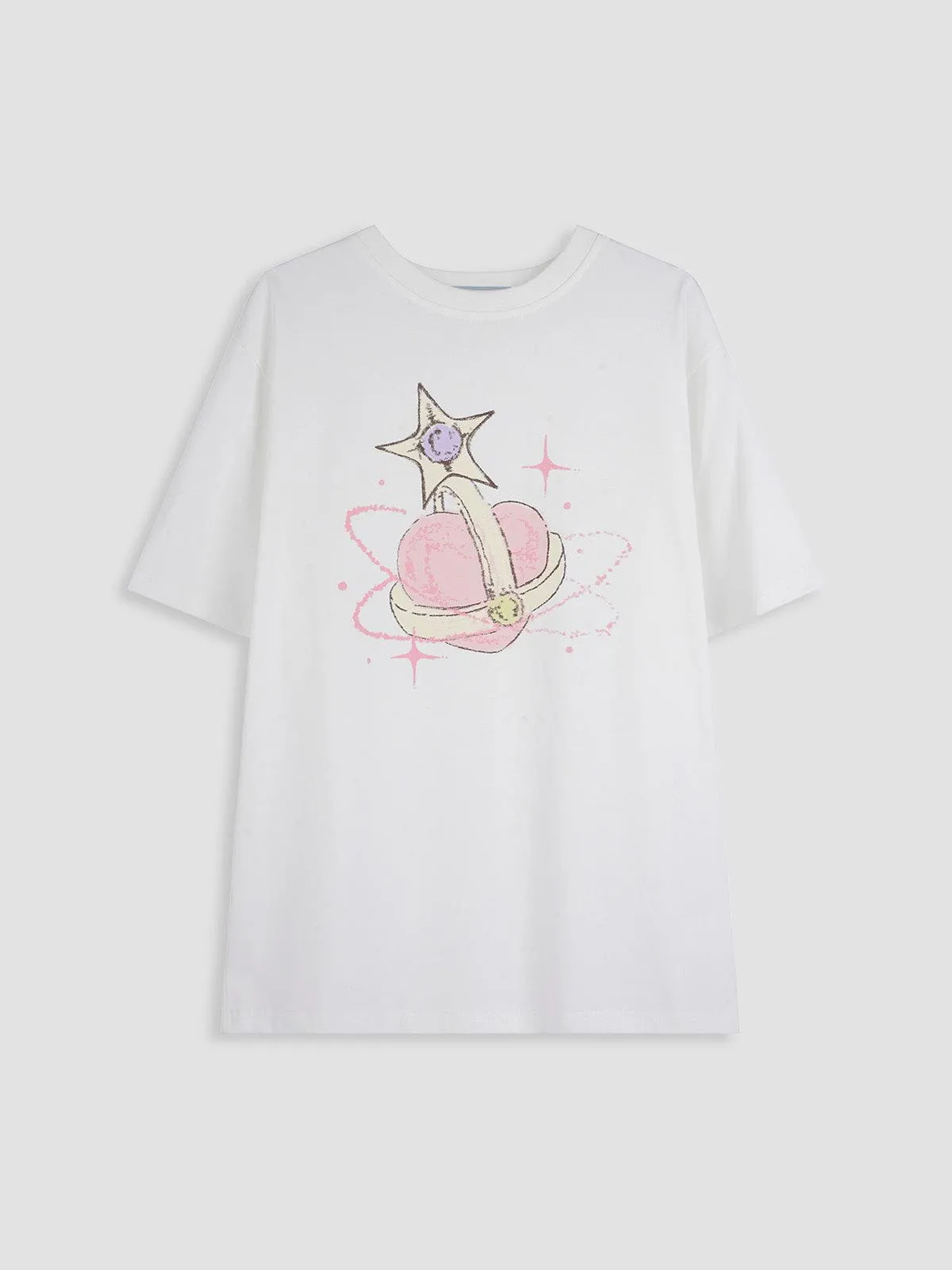 Aelfric Eden Graffiti Star Heart Tee sold by Aelfric Eden