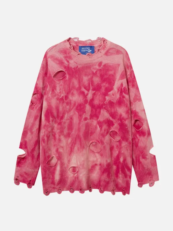 Aelfric Eden Dip Dye Distressed Sweater sold by Aelfric Eden