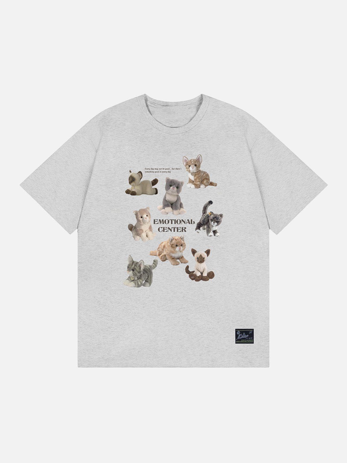 Aelfric Eden Cute Cat Doll Print Tee sold by Aelfric Eden