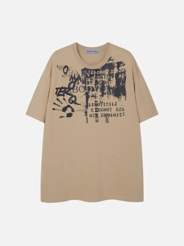 Aelfric Eden Palm Graffiti Print Tee sold by Aelfric Eden