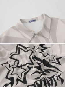 Aelfric Eden Twisted Stripes Cropped Short Sleeve Shirts sold by Aelfric Eden