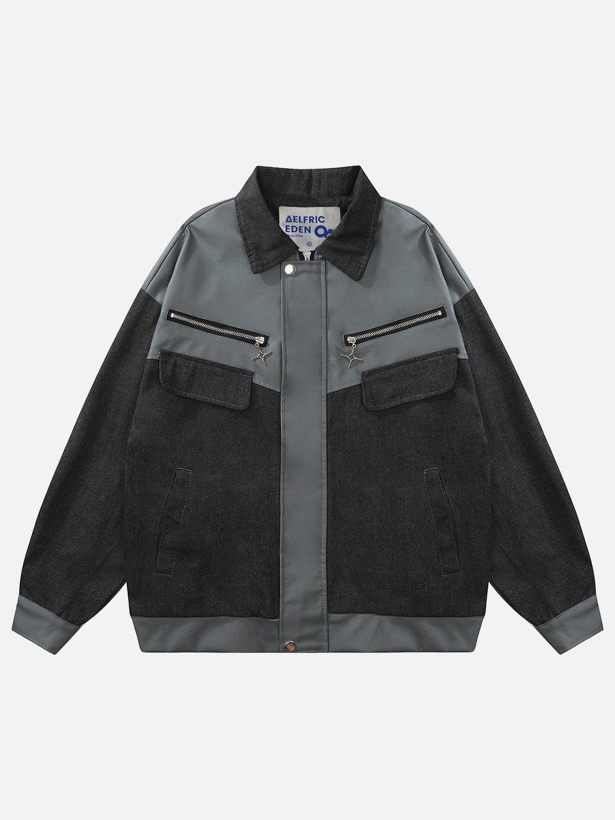 Aelfric Eden Color Blocking Patchwork Jacket sold by Aelfric Eden product image thumbnail 2