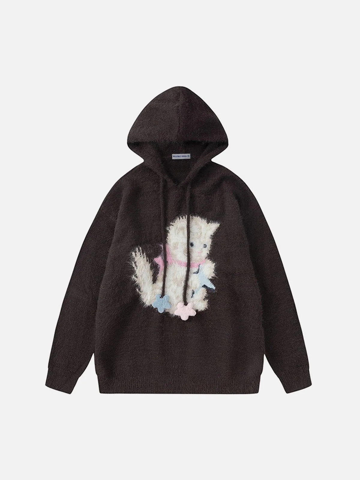 Aelfric Eden Cat Star Knit Hoodie sold by Aelfric Eden product image thumbnail 2