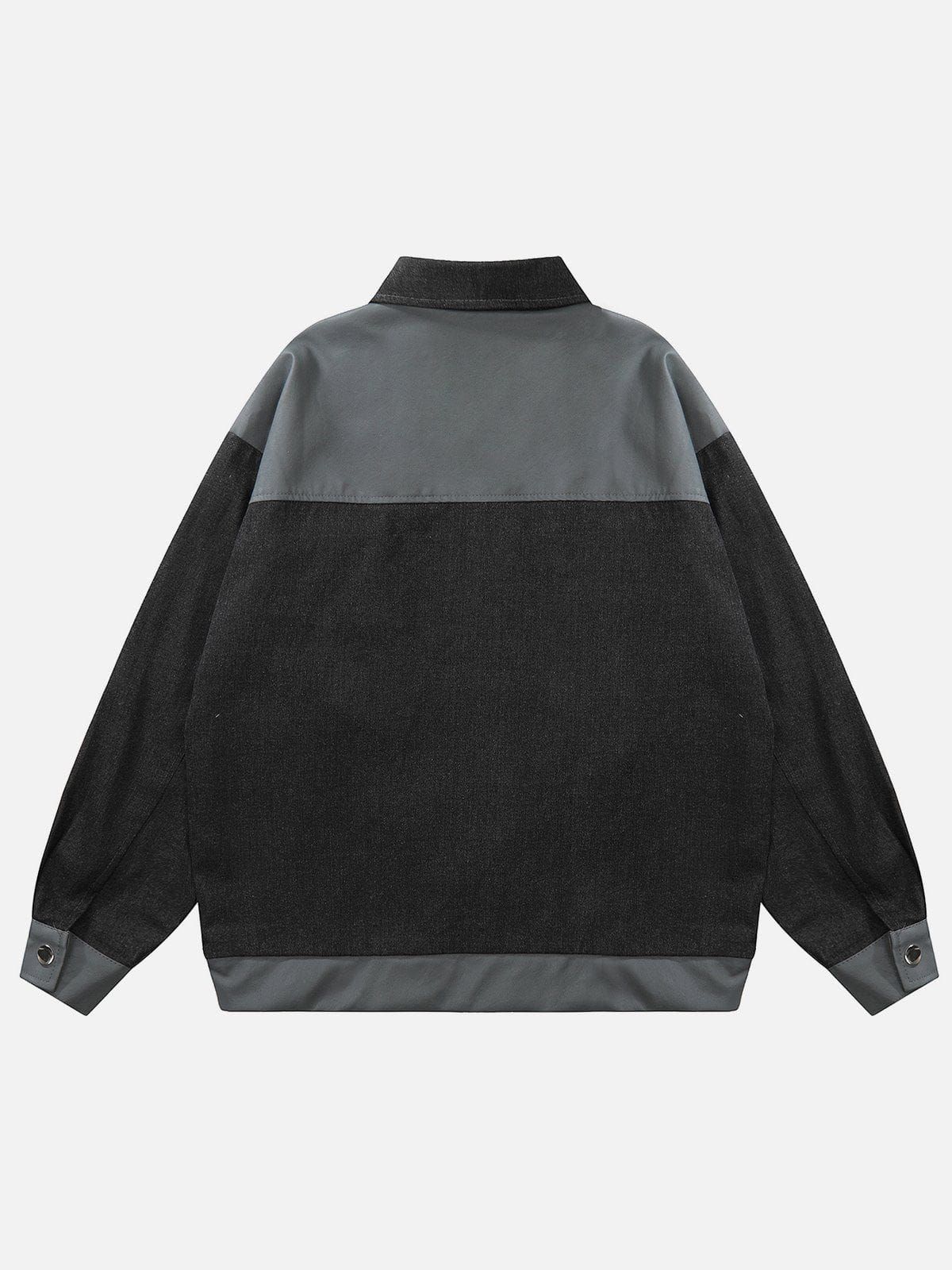 Aelfric Eden Color Blocking Patchwork Jacket sold by Aelfric Eden product image thumbnail 3