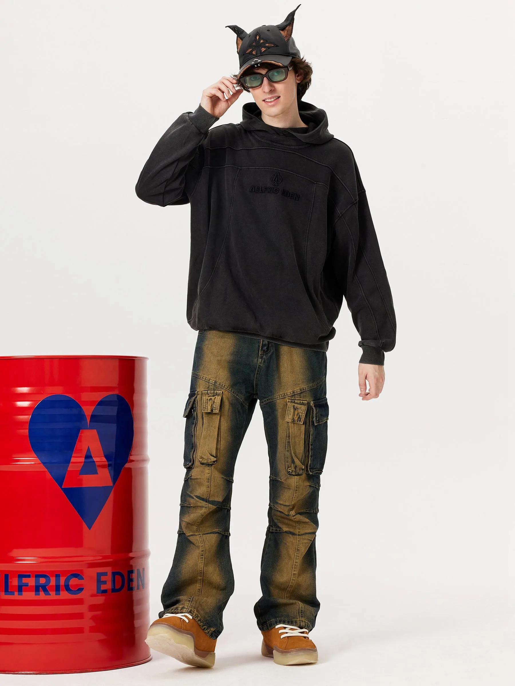 Solid Washed Hoodie sold by Aelfric Eden product image thumbnail 3