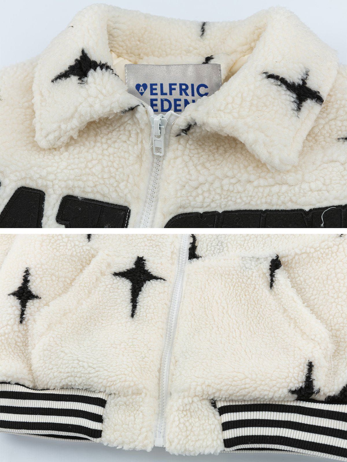 Aelfric Eden Letter Star Embroidery Elements Winter Coat sold by Aelfric Eden product image thumbnail 4
