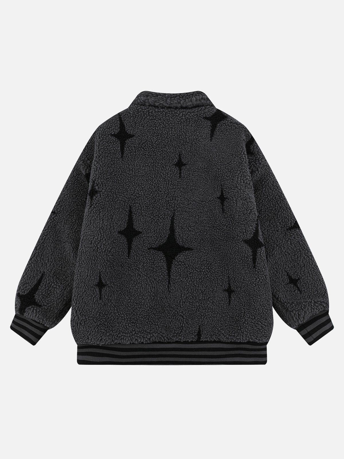 Aelfric Eden Letter Star Embroidery Elements Winter Coat sold by Aelfric Eden product image thumbnail 2