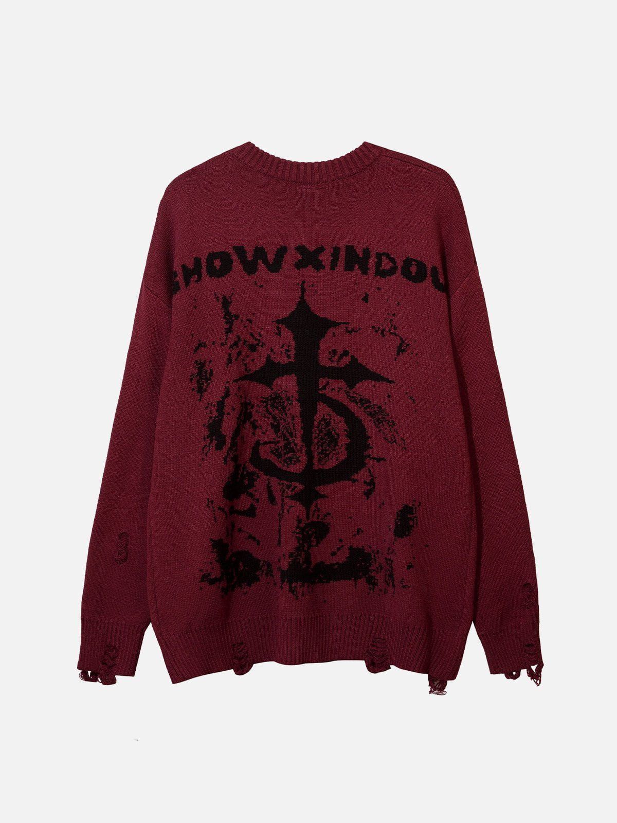 Aelfric Eden Tie Dye Crucifix Sweater sold by Aelfric Eden product image thumbnail 3