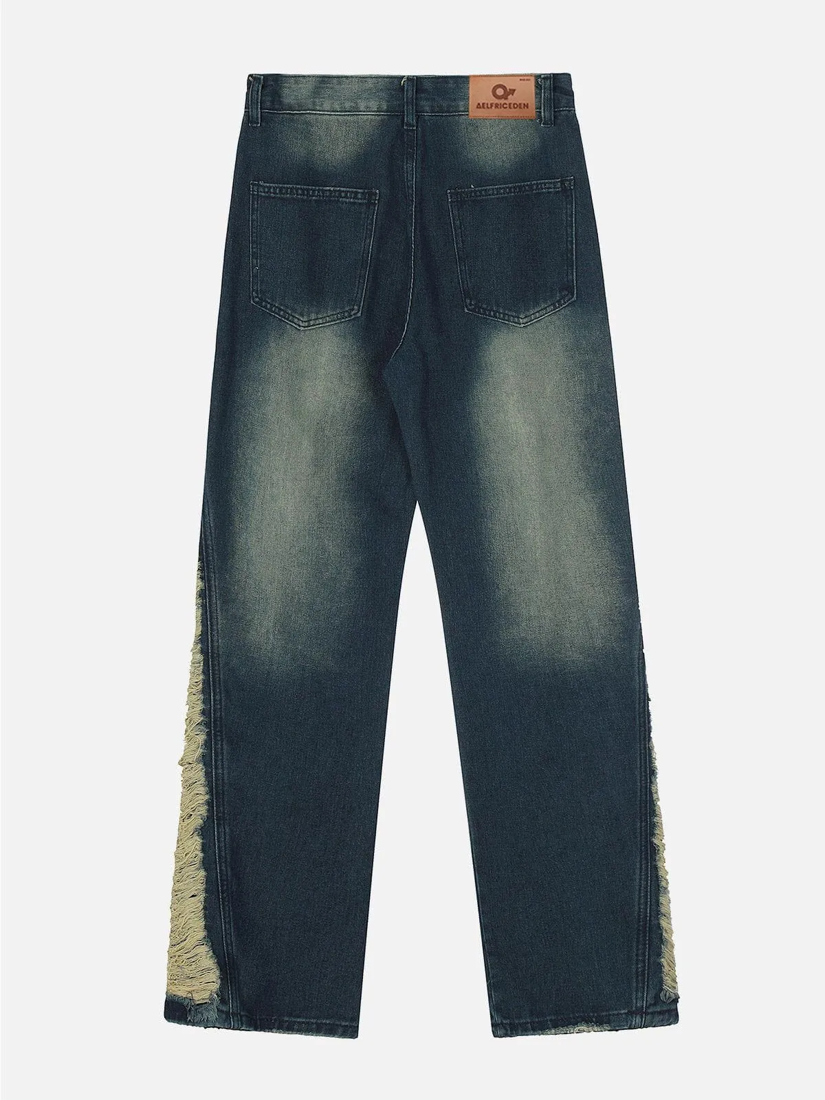 Aelfric Eden Colorblock Side Embroidery Jeans sold by Aelfric Eden product image thumbnail 3