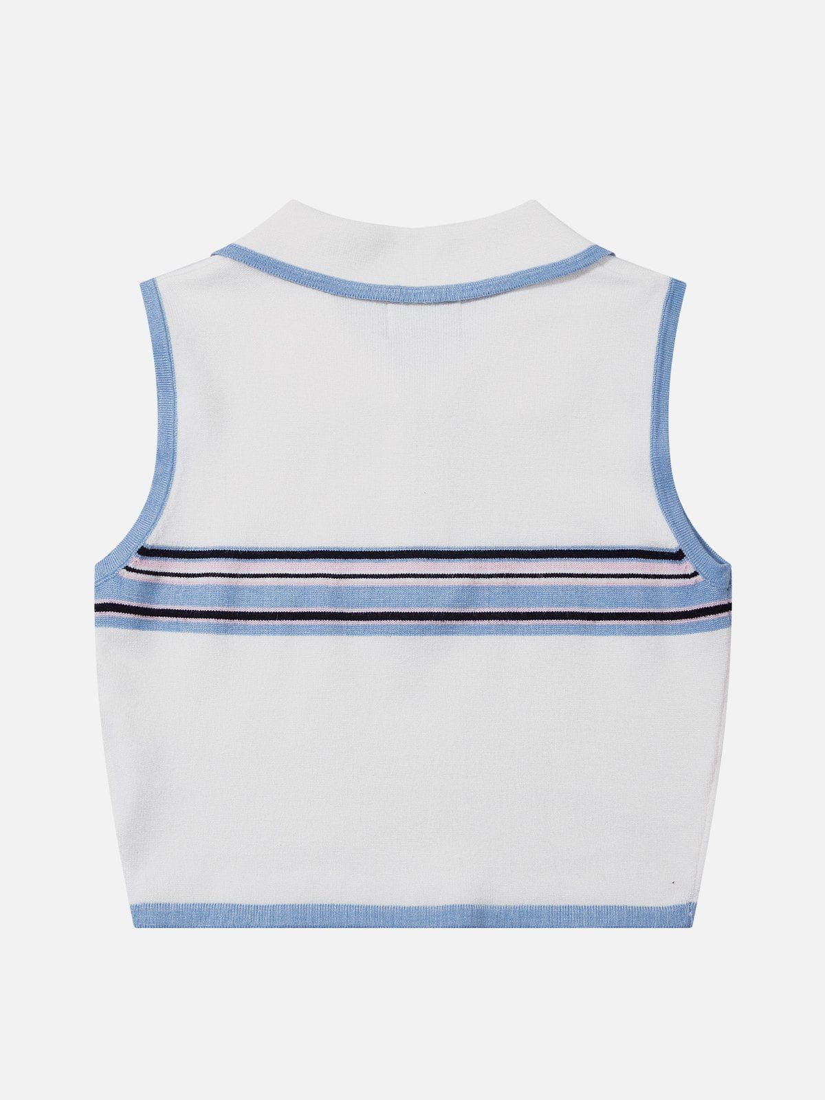 Stripes Polo Collar Tank Top sold by Aelfric Eden product image thumbnail 4