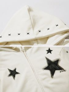 Aelfric Eden Star Patch Zipped Hoodie sold by Aelfric Eden
