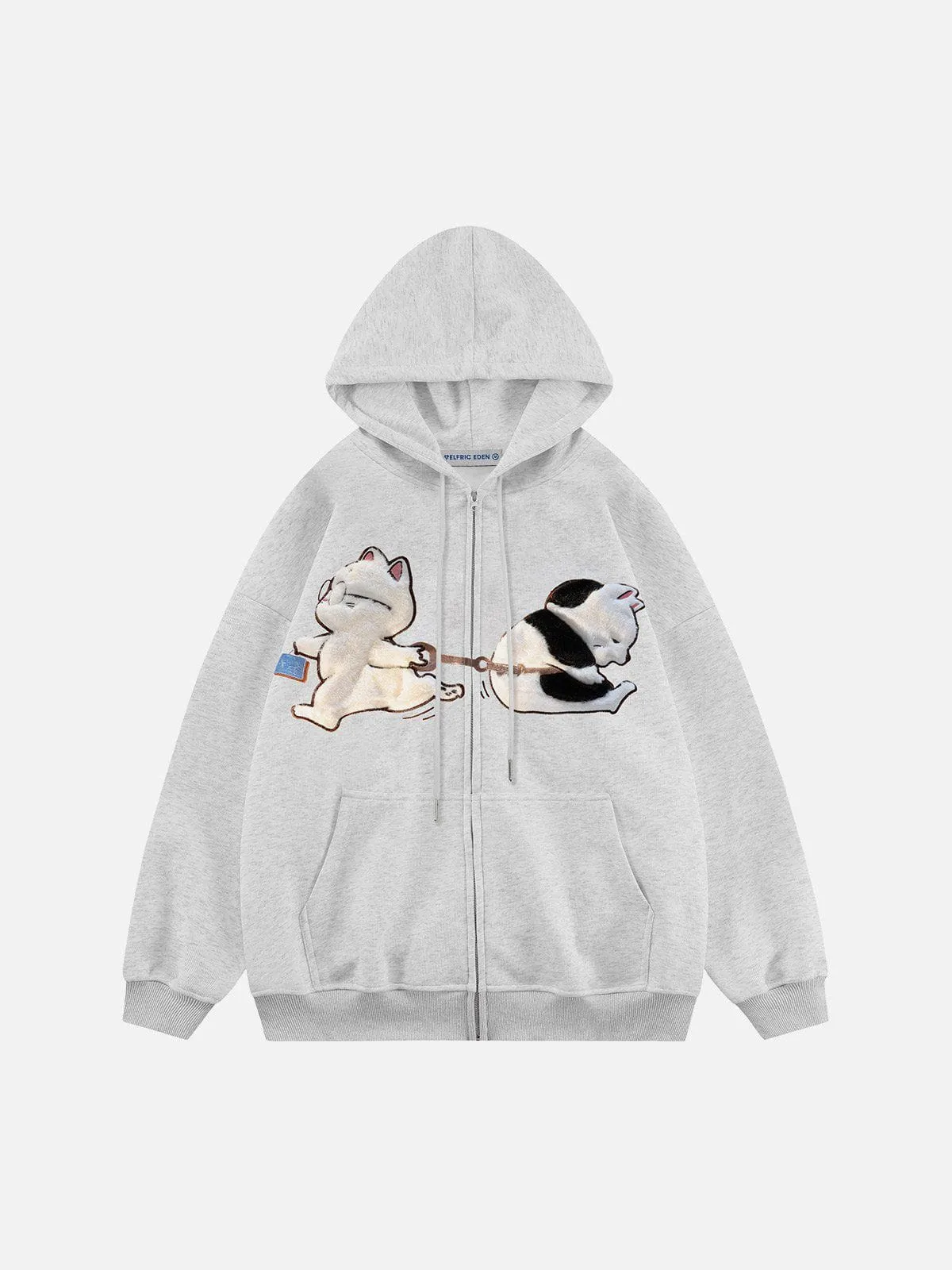 Aelfric Eden Cat Flocking Pattern Hoodie sold by Aelfric Eden