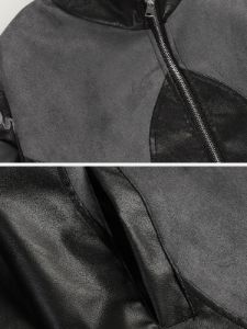 Aelfric Eden Color Blocking Patchwork Suede Jacket sold by Aelfric Eden