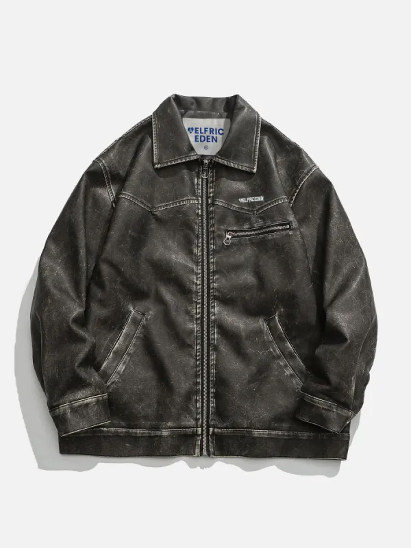 Aelfric Eden Retro Faux Leather Jacket sold by Aelfric Eden