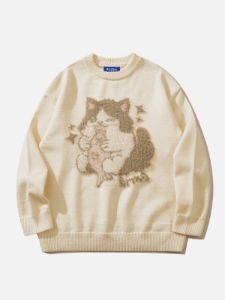 Aelfric Eden Plush Cute Cat Sweater sold by Aelfric Eden