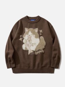 Aelfric Eden Plush Cute Cat Sweater sold by Aelfric Eden