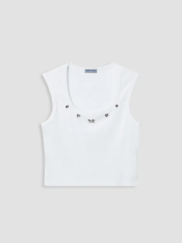 Aelfric Eden Butterfly Button Tank Top sold by Aelfric Eden