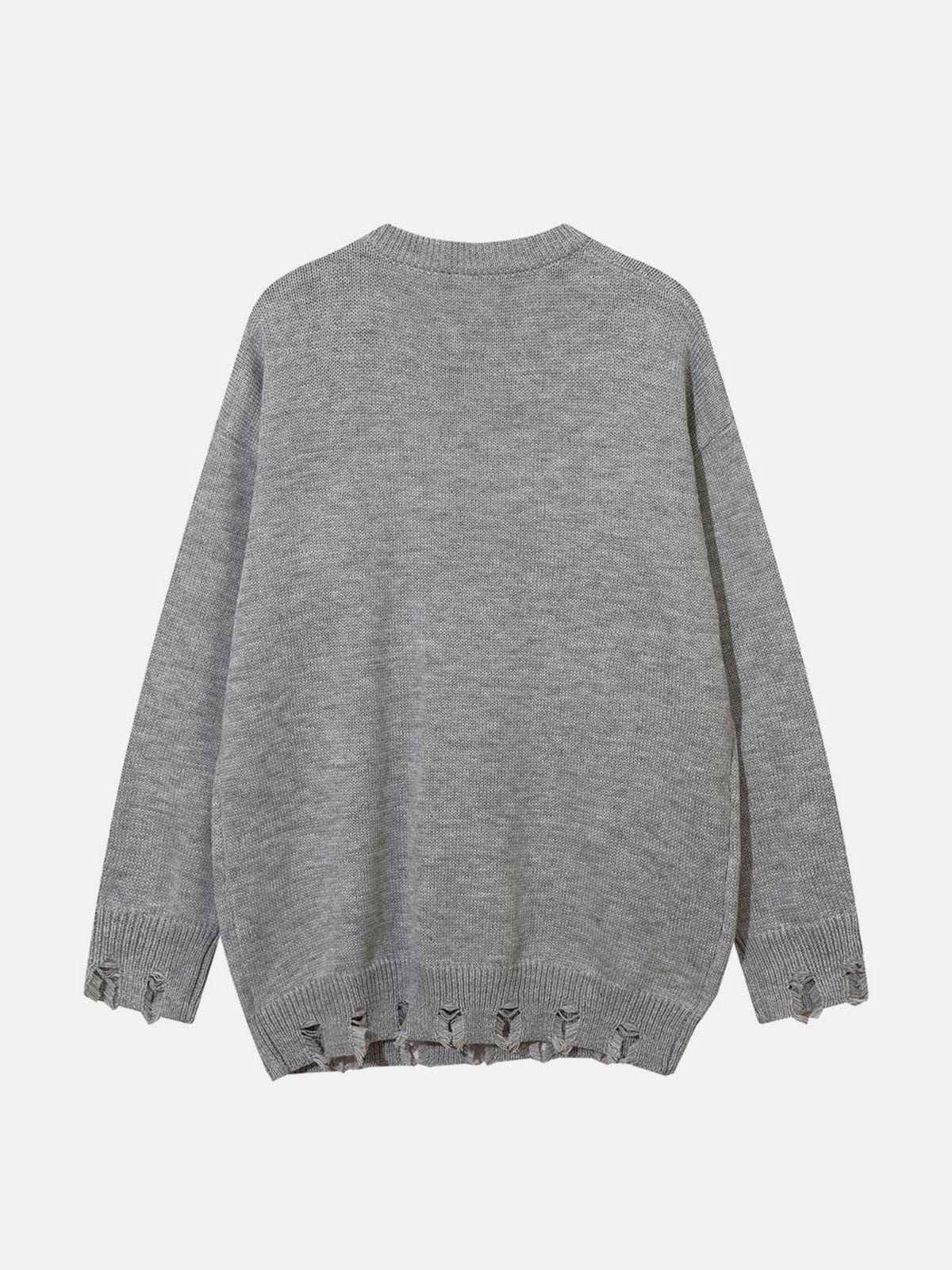 Aelfric Eden Metal Star Tassel Distressed Sweater sold by Aelfric Eden product image thumbnail 2