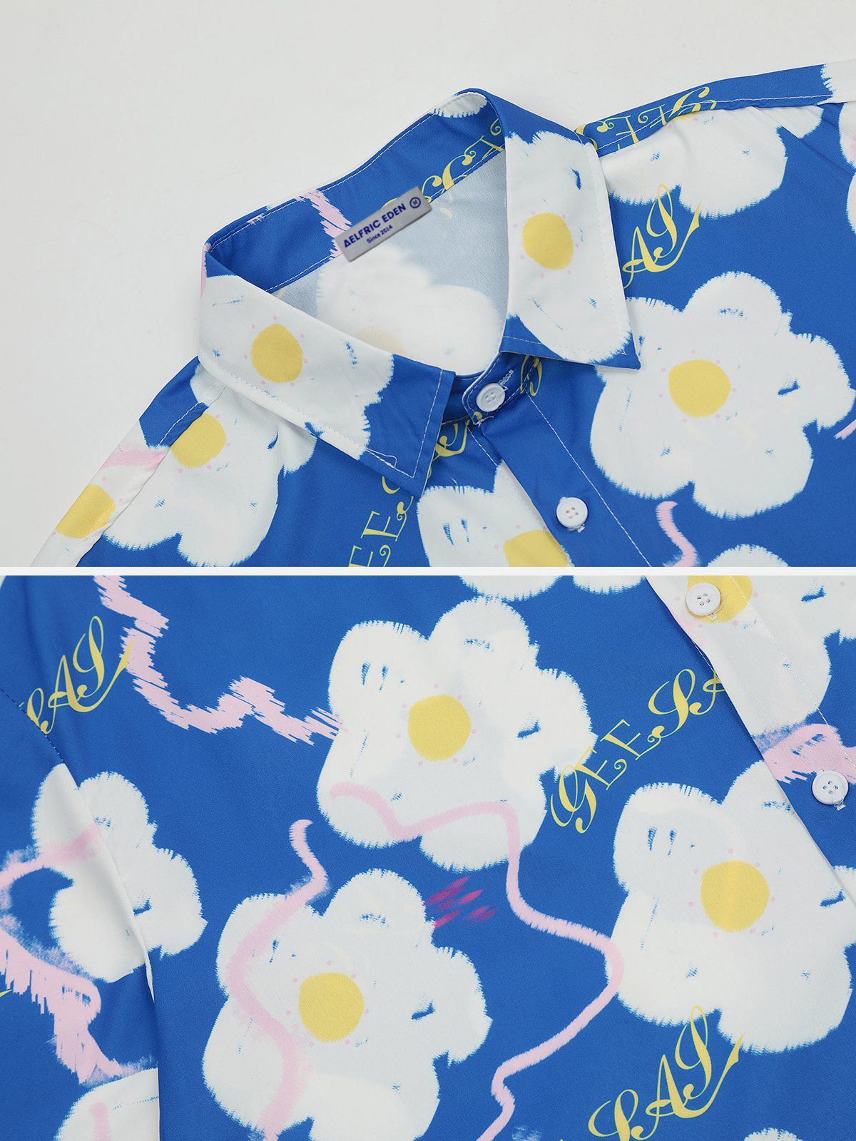 Aelfric Eden All-over Flowers Print Short Sleeve Shirts sold by Aelfric Eden product image thumbnail 3