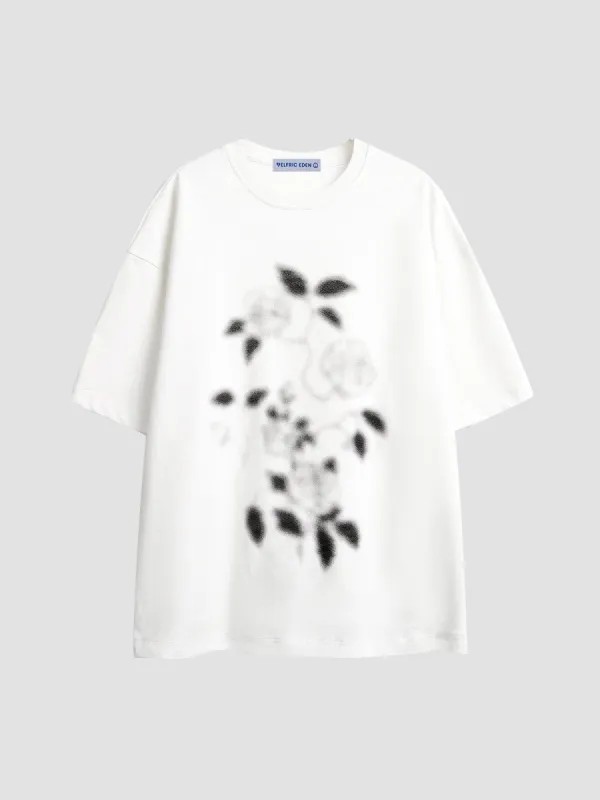 Aelfric Eden Blurring Flower Print Tee sold by Aelfric Eden