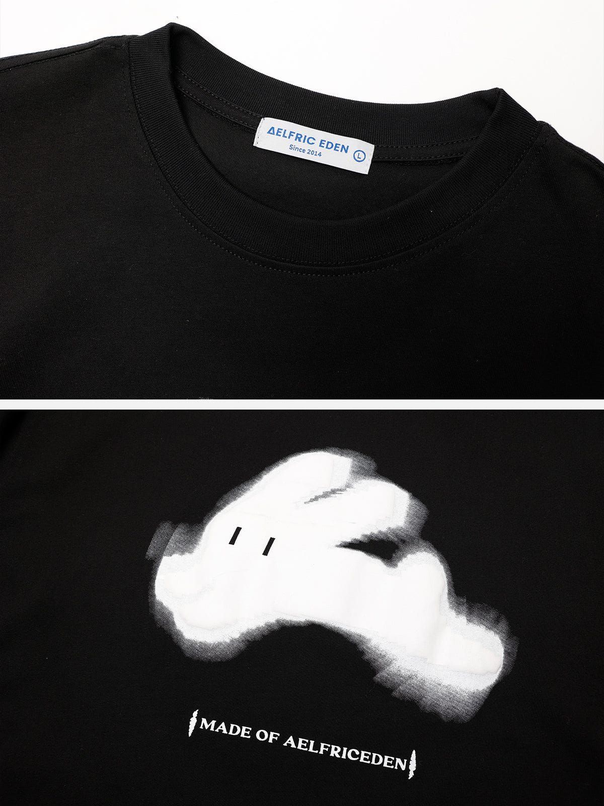 Aelfric Eden Cute Rabbit Foam Print Tee sold by Aelfric Eden product image thumbnail 4