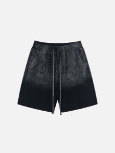 Aelfric Eden Gothic Letter Gradient Shorts sold by Aelfric Eden
