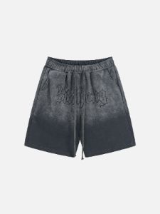 Aelfric Eden Gothic Letter Gradient Shorts sold by Aelfric Eden