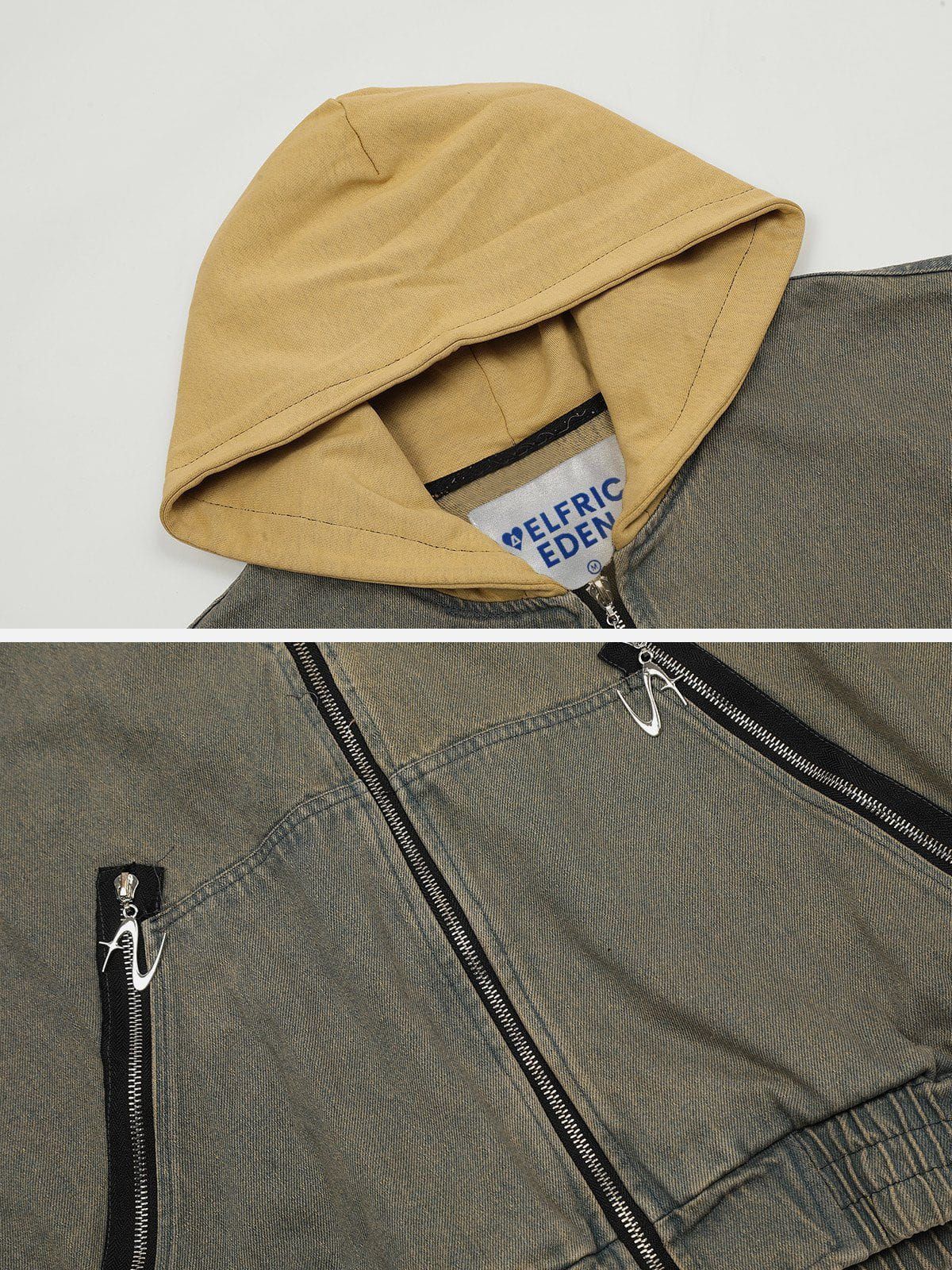 Aelfric Eden Hood Washed Denim Jacket sold by Aelfric Eden product image thumbnail 3