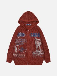 Aelfric Eden Shadow Letter Print Hoodie sold by Aelfric Eden