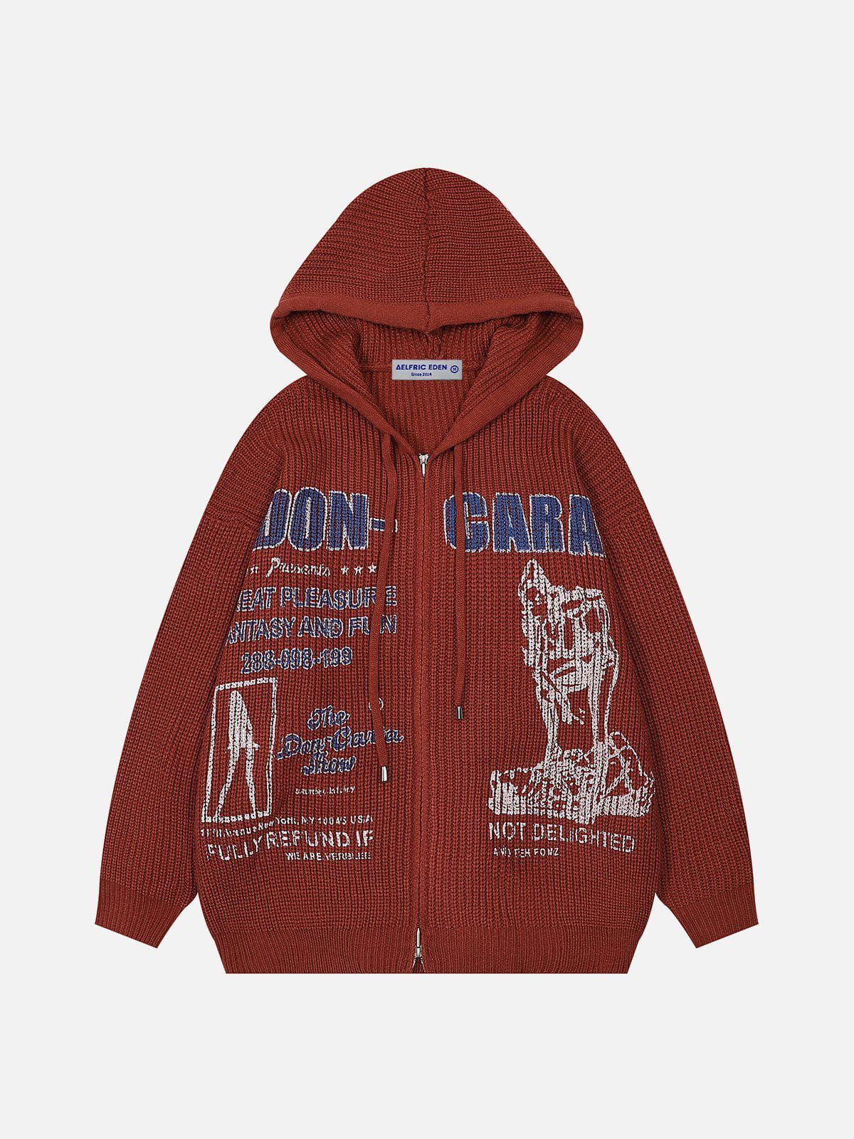 Aelfric Eden Shadow Letter Print Hoodie sold by Aelfric Eden