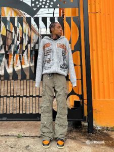 Aelfric Eden Shadow Letter Print Hoodie sold by Aelfric Eden