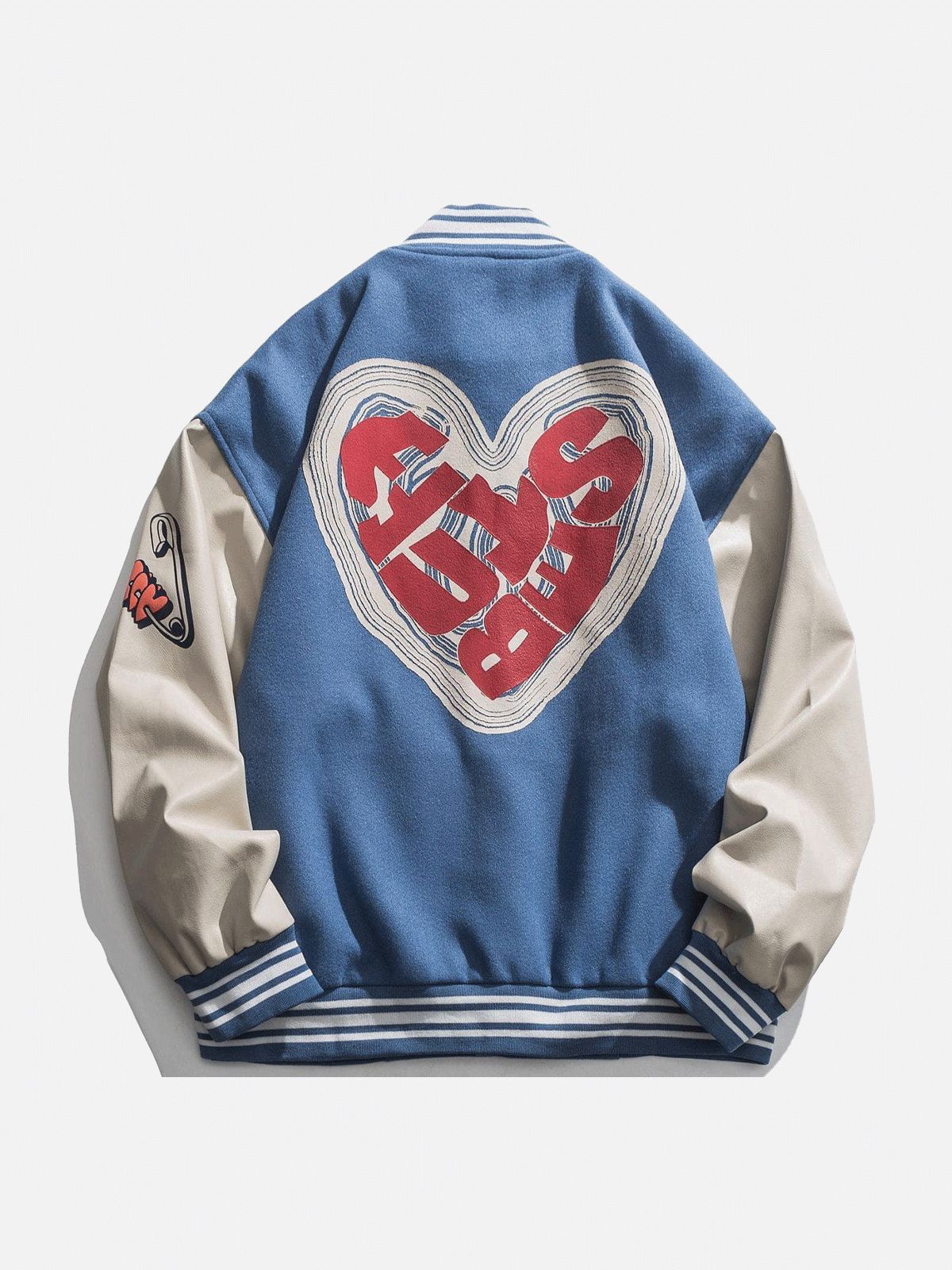 Letter Love Foaming Varsity Jacket sold by Aelfric Eden product image thumbnail 2
