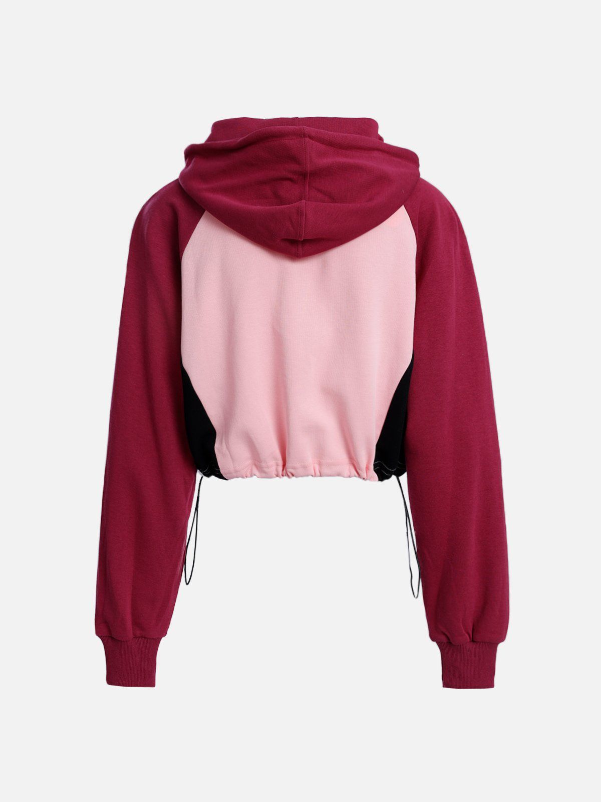 Stripe Patchwork Drawstring Hoodie sold by Aelfric Eden product image thumbnail 3