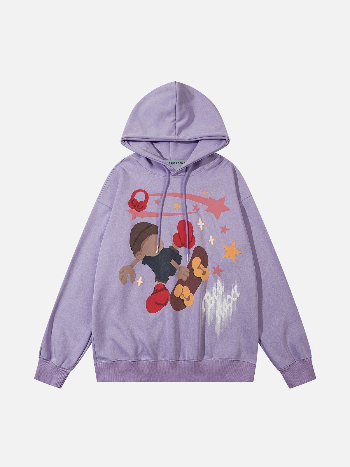 Aelfric Eden Skateboard Cartoon Character Print Hoodie sold by Aelfric Eden product image thumbnail 3