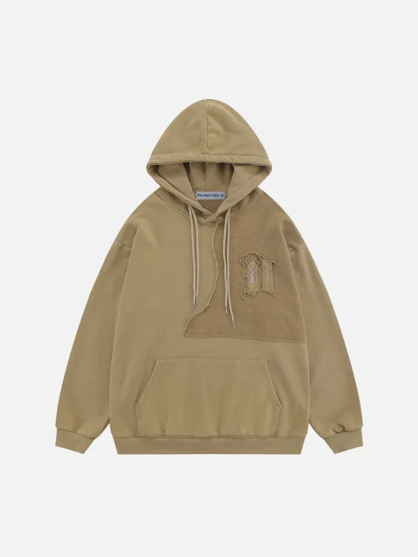 Aelfric Eden Irregular Patchwork Washed Hoodie sold by Aelfric Eden
